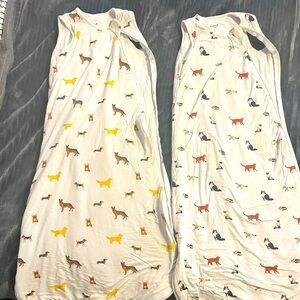 Kyte Baby Sleep Sacks - 1.0 TOG (Set of 2-Cat & Dog Pattern)